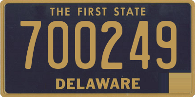 DE license plate 700249