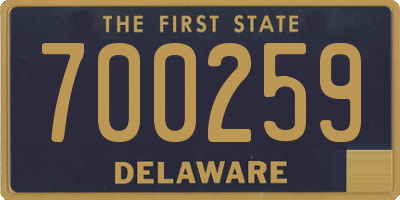 DE license plate 700259