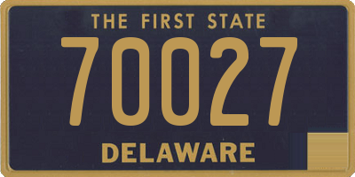 DE license plate 70027