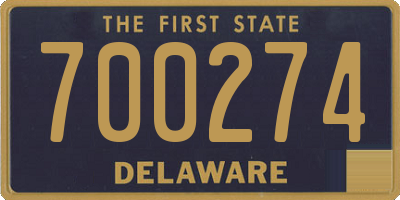 DE license plate 700274