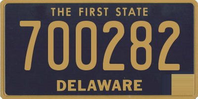 DE license plate 700282