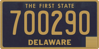 DE license plate 700290