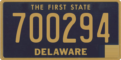 DE license plate 700294