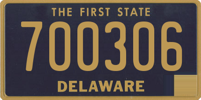 DE license plate 700306