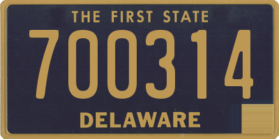 DE license plate 700314