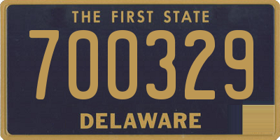 DE license plate 700329