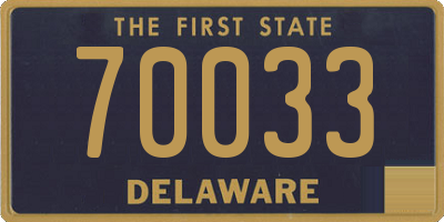 DE license plate 70033
