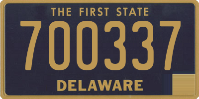 DE license plate 700337
