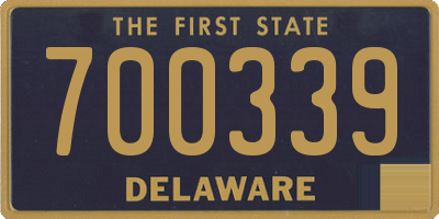 DE license plate 700339