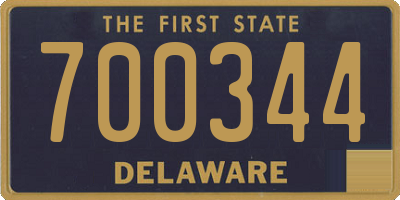 DE license plate 700344
