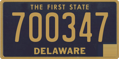 DE license plate 700347