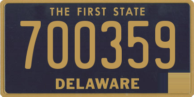 DE license plate 700359