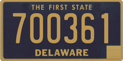 DE license plate 700361