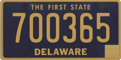 DE license plate 700365
