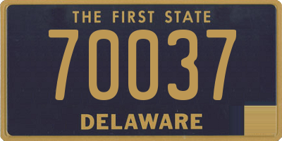 DE license plate 70037