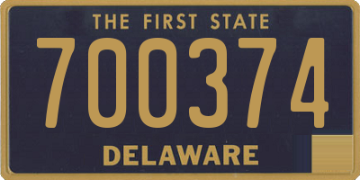 DE license plate 700374
