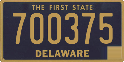 DE license plate 700375