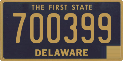 DE license plate 700399