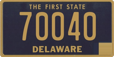DE license plate 70040
