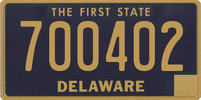 DE license plate 700402