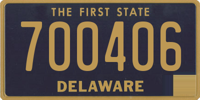 DE license plate 700406