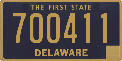 DE license plate 700411