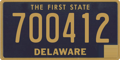 DE license plate 700412