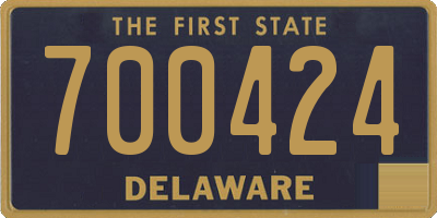 DE license plate 700424
