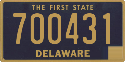 DE license plate 700431