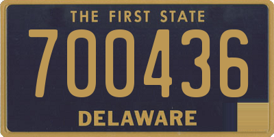 DE license plate 700436