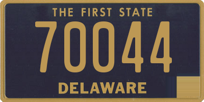 DE license plate 70044