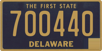 DE license plate 700440
