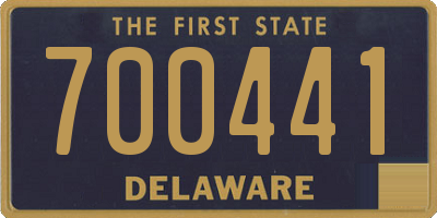 DE license plate 700441