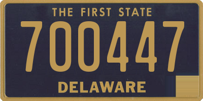 DE license plate 700447