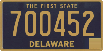 DE license plate 700452