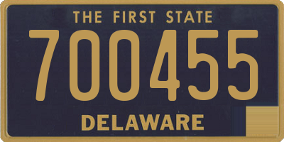 DE license plate 700455