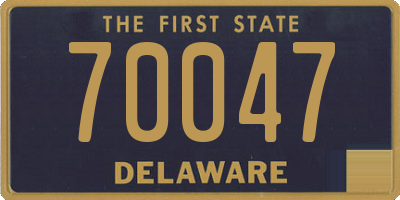 DE license plate 70047