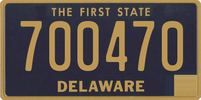 DE license plate 700470