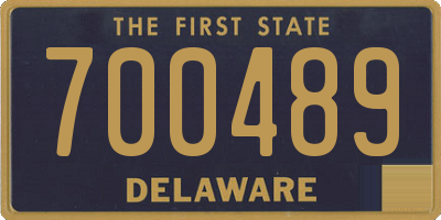 DE license plate 700489