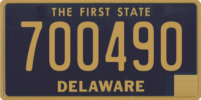 DE license plate 700490