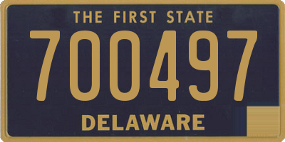 DE license plate 700497