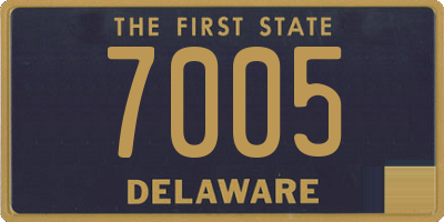 DE license plate 7005