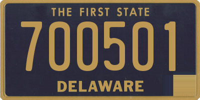 DE license plate 700501