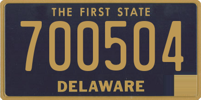 DE license plate 700504