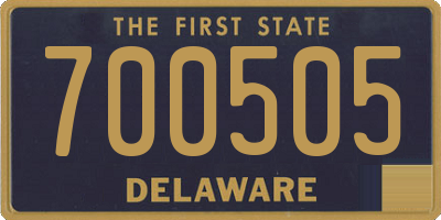 DE license plate 700505
