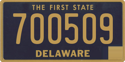 DE license plate 700509