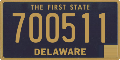 DE license plate 700511