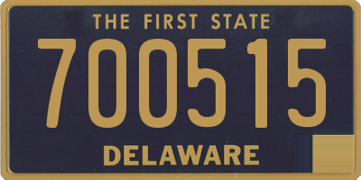 DE license plate 700515