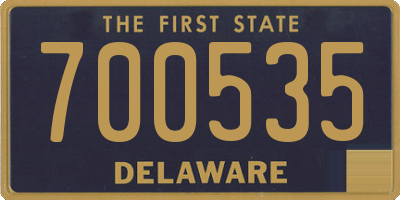 DE license plate 700535