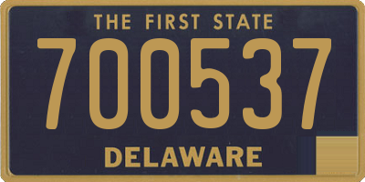 DE license plate 700537